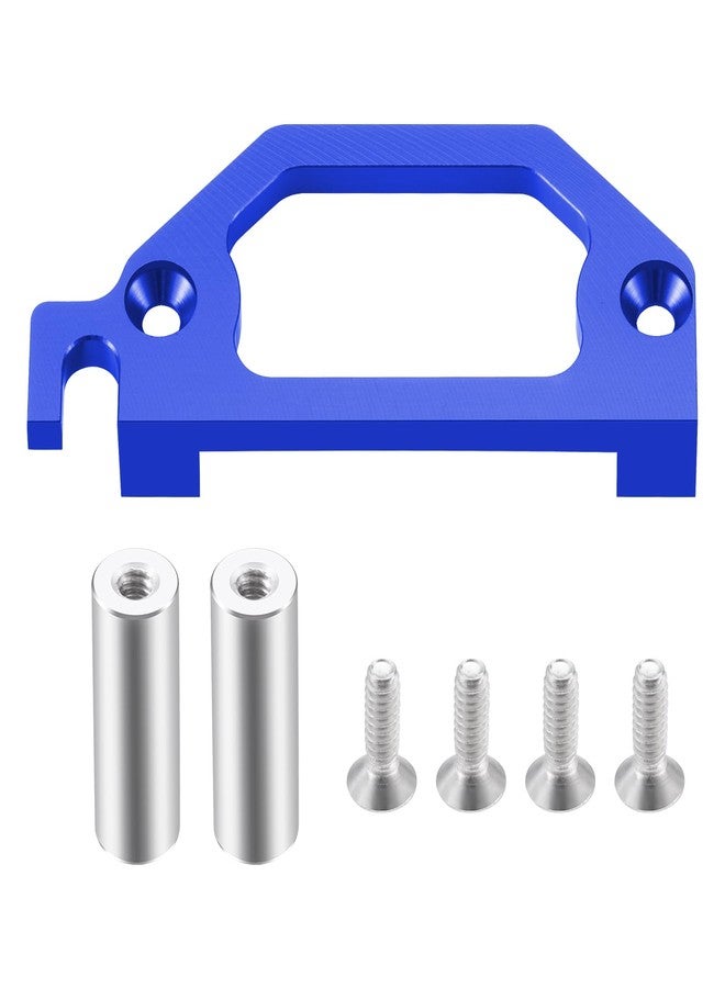 JGGZONE RC Aluminum Alloy Servo Mount Metal Servo Bracket Upgrade Parts Compatible with Tra-xxas LaTrax 1/18 Teton,Desert Prerunner RC Crawler Car Upgrade Replace Parts (Blue) - Image 1